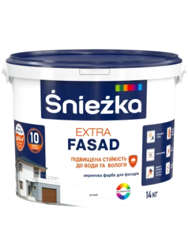 Фарба водоемульсійна Sniezka Extra Fasad  5л/7кг