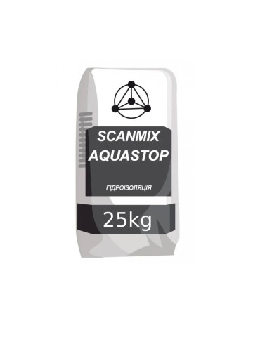 Розчин для гідроізоляції Scanmix AquaStop 25 кг.