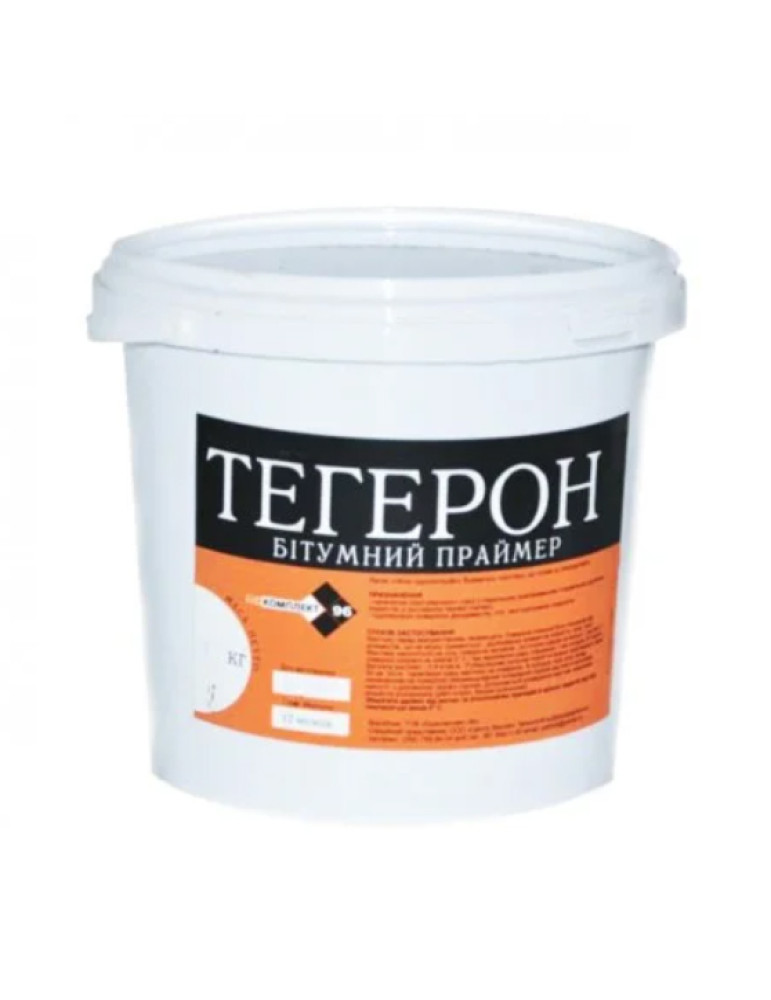 Гідроізоляція бітумна покрівельна мастика Праймер Тегерон 10 кг