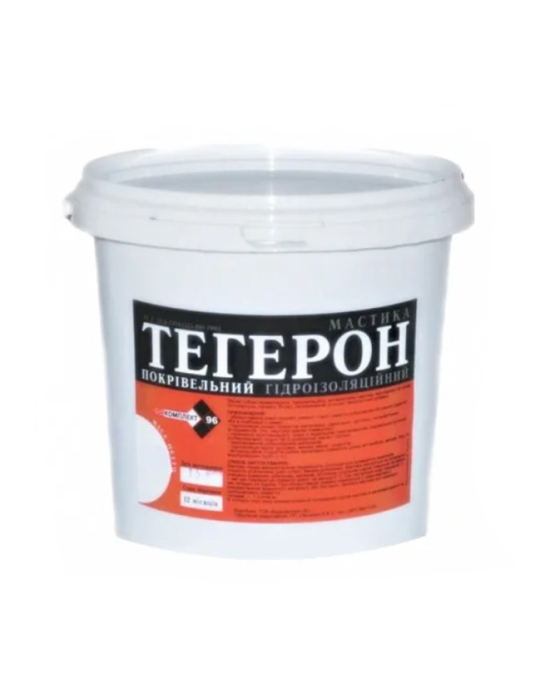 Гідроізоляція бітумна покрівельна мастика Тегерон 5 кг