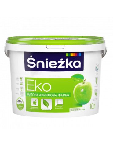 Фарба водоемульсійна Sniezka Eko 10л/14кг