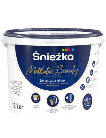 Фарба водоемульсійна Sniezka Mattlatex Beauty 13,7кг