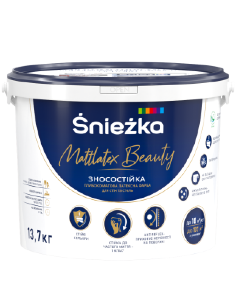 Фарба водоемульсійна Sniezka Mattlatex Beauty 6,8кг