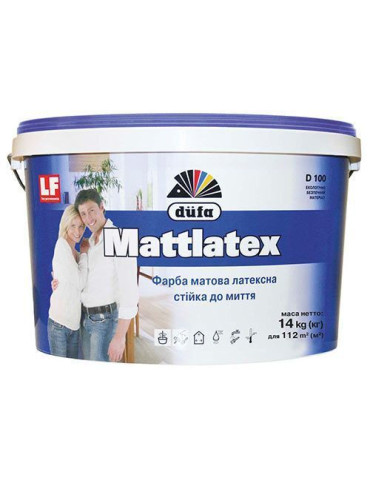 Фарба водоемульсійна DUFA Mattlatex D100 7кг