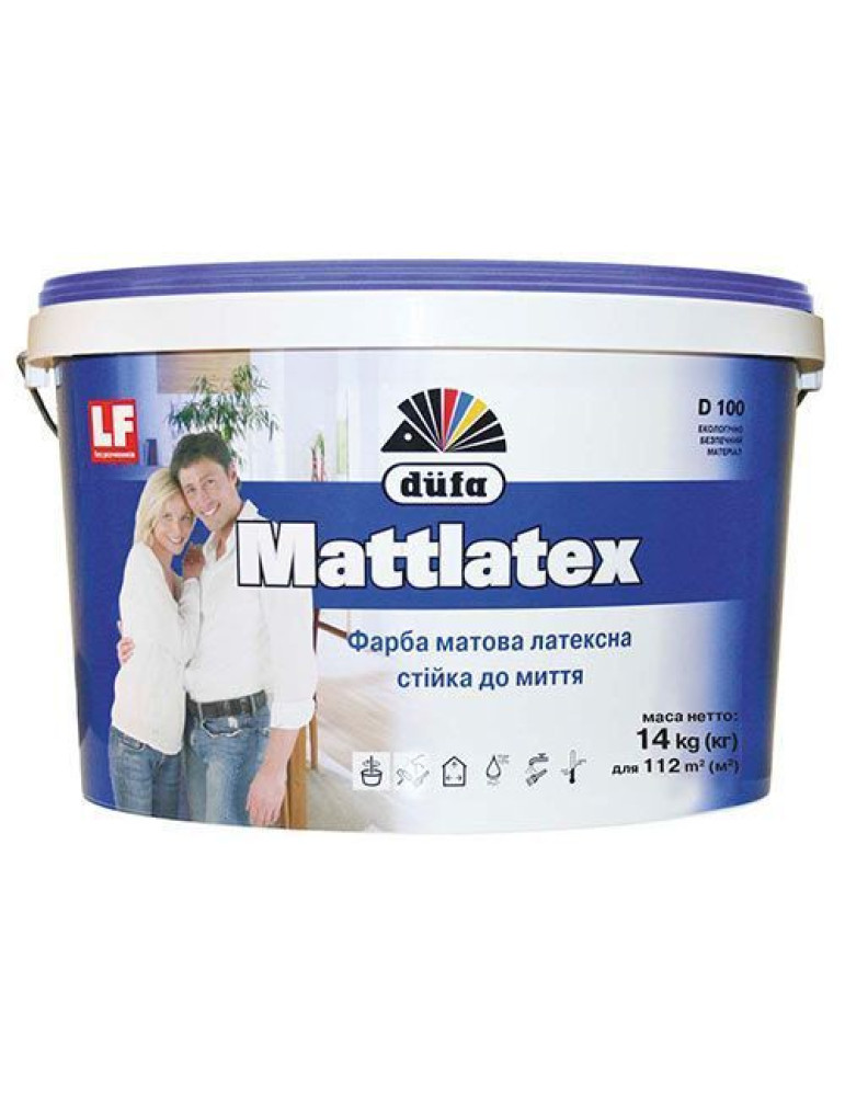 Фарба водоемульсійна DUFA Mattlatex D100 7кг