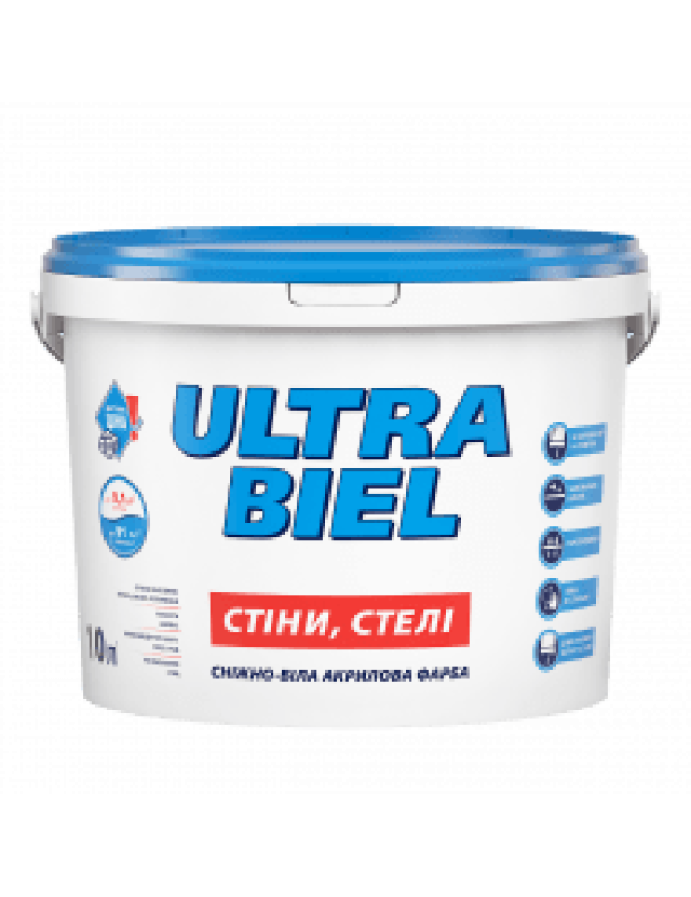 Фарба водоемульсійна Sniezka Ultra Biel 10л/14кг 