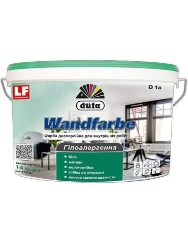 Фарба водоемульсійна DUFA Wandfarbe D1a  14кг