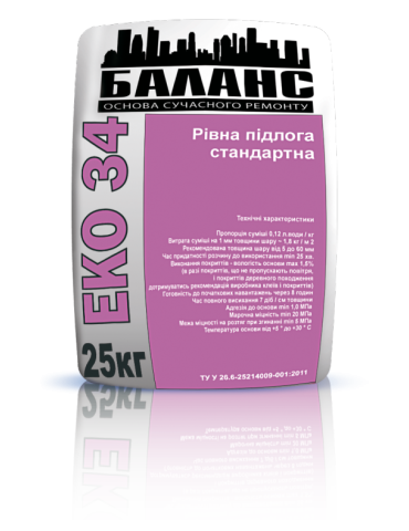 ЕКО-34 Рівна підлога 3-15мм/25кг