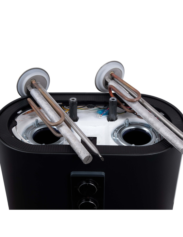 Водонагрівач електричний Thermo Alliance 50 л Black, плоский вертикальний, мокрий ТЕН 2 кВт (0,8+1,2) DT50V20G(PD)/2В