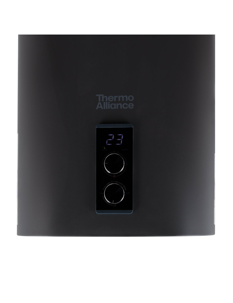 Водонагрівач електричний Thermo Alliance 50 л Grey, плоский вертикальний, мокрий ТЕН 2 кВт (0,8+1,2) DT50V20G(PD)/2G
