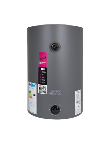 Водонагрівач електричний 80 л Grey універсальний, мокрий ТЕН 1,5 кВт D80VH15Q3G Thermo Alliance