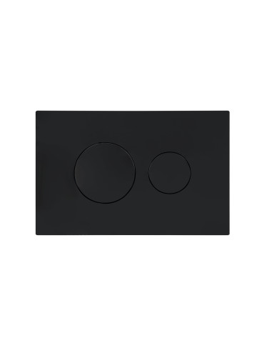 Клавіша змиву Qtap Standard 152x236x28 мм, Matt Black, кругла QTSTD164BLM49470