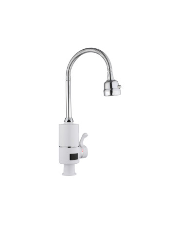 Проточний кран-водонагрівач  для кухні на три режими Lidz Warm 062  LDWAR062WCR49099 White/Chrome