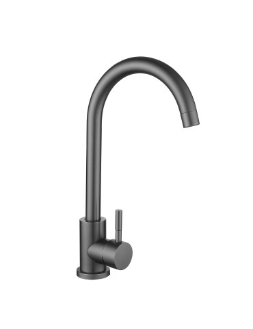 Змішувач для кухні Lidz Aria 015F (k35)  LDARI015FGRP49559 Graphite