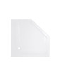 Lidz Душовий піддон DOZORCA SC90x90.LOW, низький, п'ятикутний, акриловий + ніжки, діаметр зливу 50 мм