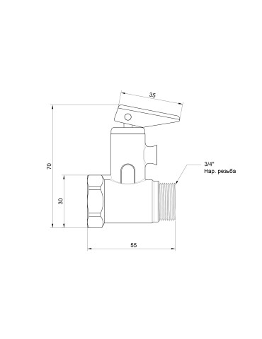 Підривний клапан Icma 3/4