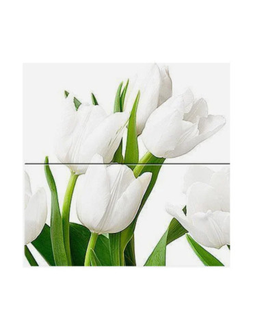 Кахель керамічна плитка Атем Ялта біла 20x50 см