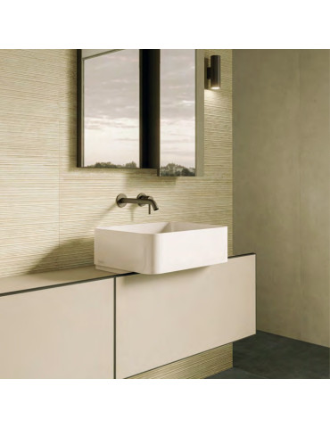 TR03BAR TRAV.BEIGE VEIN CUT RIBBED SQ. 120X60 (1 сорт)