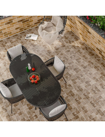 QUADRI QUADRETTI сіро-бежевий QDY740 (1 сорт)