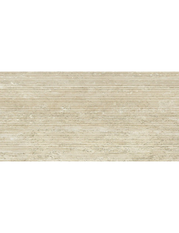 TR03BAR TRAV.BEIGE VEIN CUT RIBBED SQ. 120X60 (1 сорт)