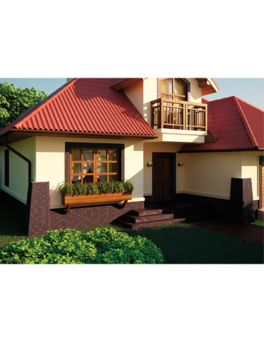 ELEWACJA ГЛАДКА COUNTRY ВИШНЯ (1 сорт)