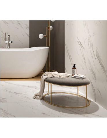 CALACATTA MISTARI WHITE SATIN RECT (1 сорт)