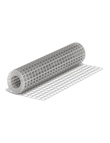 Сітка зварена штукатурна оцинкована, осередок 25*25*0.6мм, 1м.