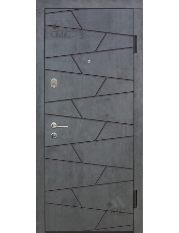 Двері метал. ТМ Riccardi 2050х960 Стандарт 5-С BG прав., шт