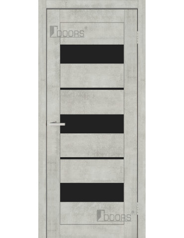 Полотно дверне ПВХ ТМ DOORS 2000х600х40мм С 028 ВG (чорне), шт