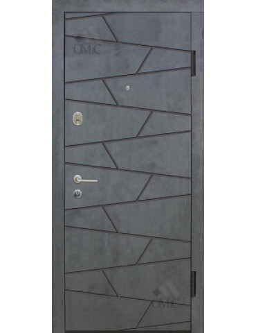 Двері метал. ТМ Riccardi 2050х960 Стандарт 5-С BG прав., шт