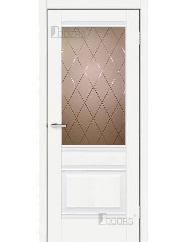 Полотно дверне ПВХ ТМ DOORS 2000х600х40мм С 070 CDb (бронза), шт