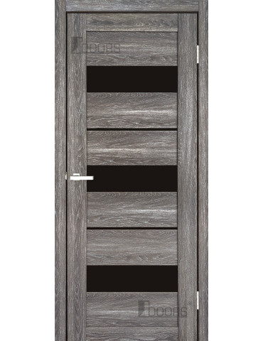 Полотно дверне ПВХ ТМ DOORS 2000х700х40мм С 028 ВG (чорне), шт