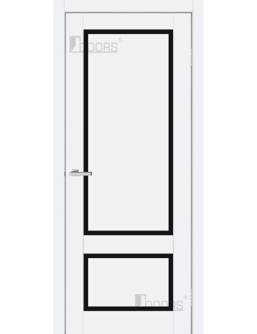 Полотно дверне ПВХ ТМ DOORS 2000х600х40мм С 105 ВG (чорне), шт