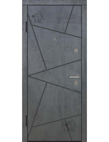 Двері метал. ТМ Riccardi 2050х960 Стандарт 7U-BIT 06 G лів., шт