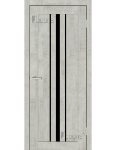 Полотно дверне ПВХ ТМ DOORS 2000х600х40мм С 050 BG (чорне), шт