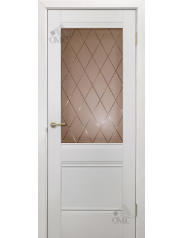 Полотно дверне ПВХ ТМ ОМіС 900мм Валенсія 1.1 ЗС КМ (скло бронза), шт