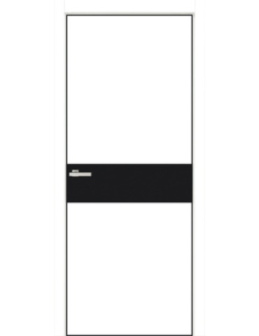 Полотно двер. ПВХ TM ОМіС 800мм FLAT 13H чорний браш торець BLK (з фрез. п/з 96/85), шт