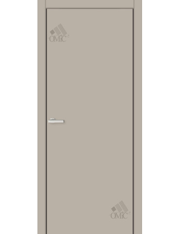 Полотно двер. ПВХ ТМ ОМіС 600мм FLAT 01B чорна кромка ABS 1мм (з фрез. п/з 96/85), шт