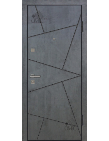 Двері метал. ТМ Riccardi 2050х960 Стандарт 7U-BIT 06 G прав., шт