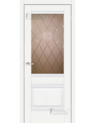 Полотно дверне ПВХ ТМ DOORS 2000х600х40мм С 070 CDb (бронза), шт