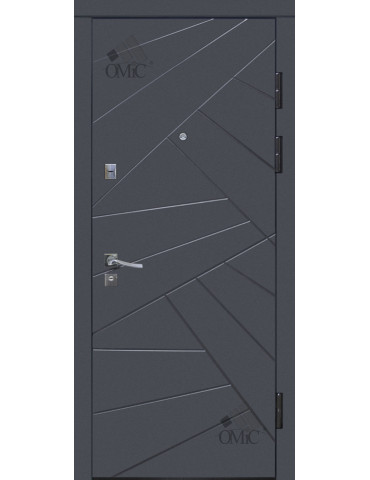 Двері метал. ТМ Riccardi 2050х960 Urban 1-A прав. закр. короб, шт