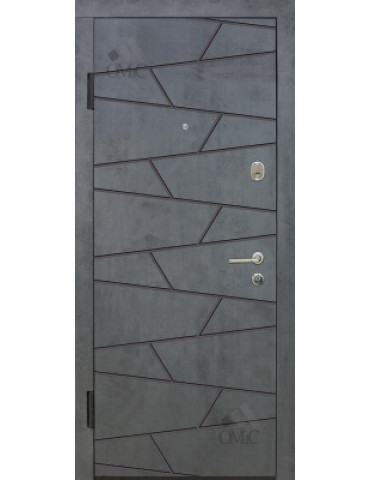 Двері метал. ТМ Riccardi 2050х960 Стандарт 5-С BG лів., шт