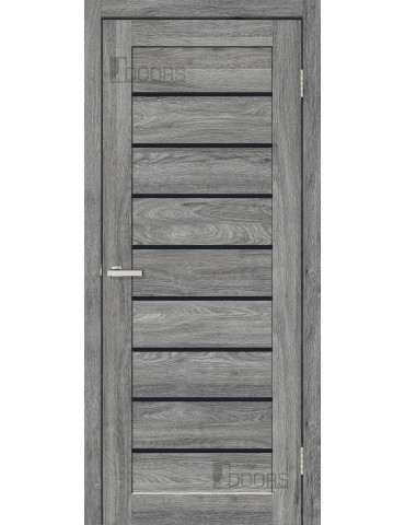 Полотно дверне ПВХ ТМ DOORS 2000х600х40мм С 018 BG (чорне), шт