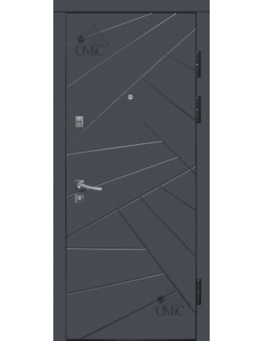 Двері метал. ТМ Riccardi 2050х960 Urban 1-A прав. закр. короб, шт