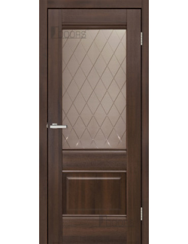 Полотно дверне ПВХ ТМ DOORS 2000х600х40мм С 070 CDb (бронза), шт