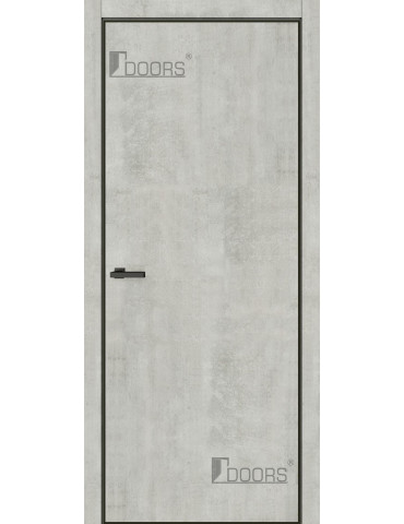 Полотно дверне ТМ Doors 2000х900х42мм TRENTO 01B BLACK (з фрезерув. п/з 96/85), шт