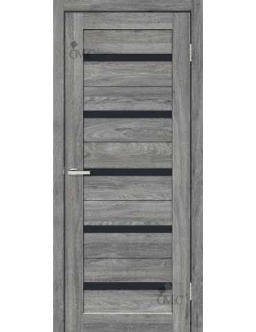 Полотно дверне ПВХ ТМ DOORS 2000х600х40мм С 026 BG (чорне), шт