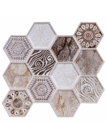 Декоративна ПВХ плитка на самоклейці 280х300х5мм Вінтажна , ціна за 1 шт. (СПП-507) SW-00001136