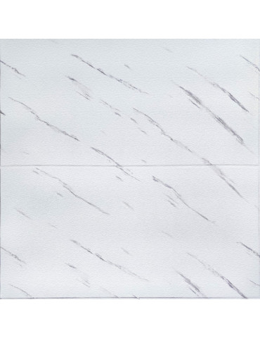 Самоклеюча 3D панель 700х700х4мм Біла мармурова плитка (364) SW-00001142