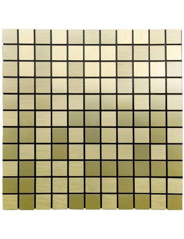 Самоклеюча алюмінієва плитка 300х300х3мм Зелене золото мозаїка SW-00001168